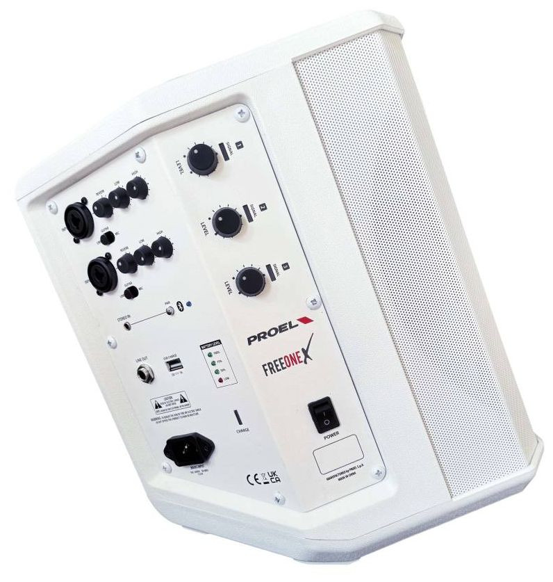 Galerijní obrázek č.2 Mobilní a bateriově napájené reproboxy PROEL FREEONEX - White