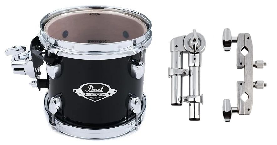 Hlavní obrázek Jednotlivé bubny PEARL EXX8PN/C31 Export EXX 8”x7” Add-on Pack - Jet Black