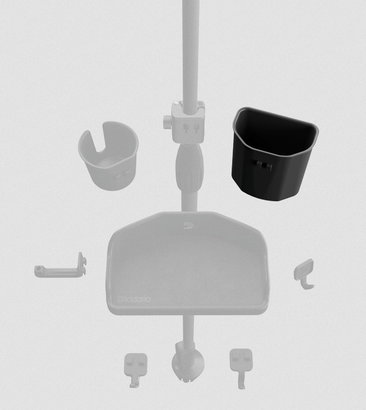 Galerijní obrázek č.4 Příslušenství a náhradní díly PLANET WAVES PW-MSASTJ-01 Mic Stand Accessory System - Tip Jar