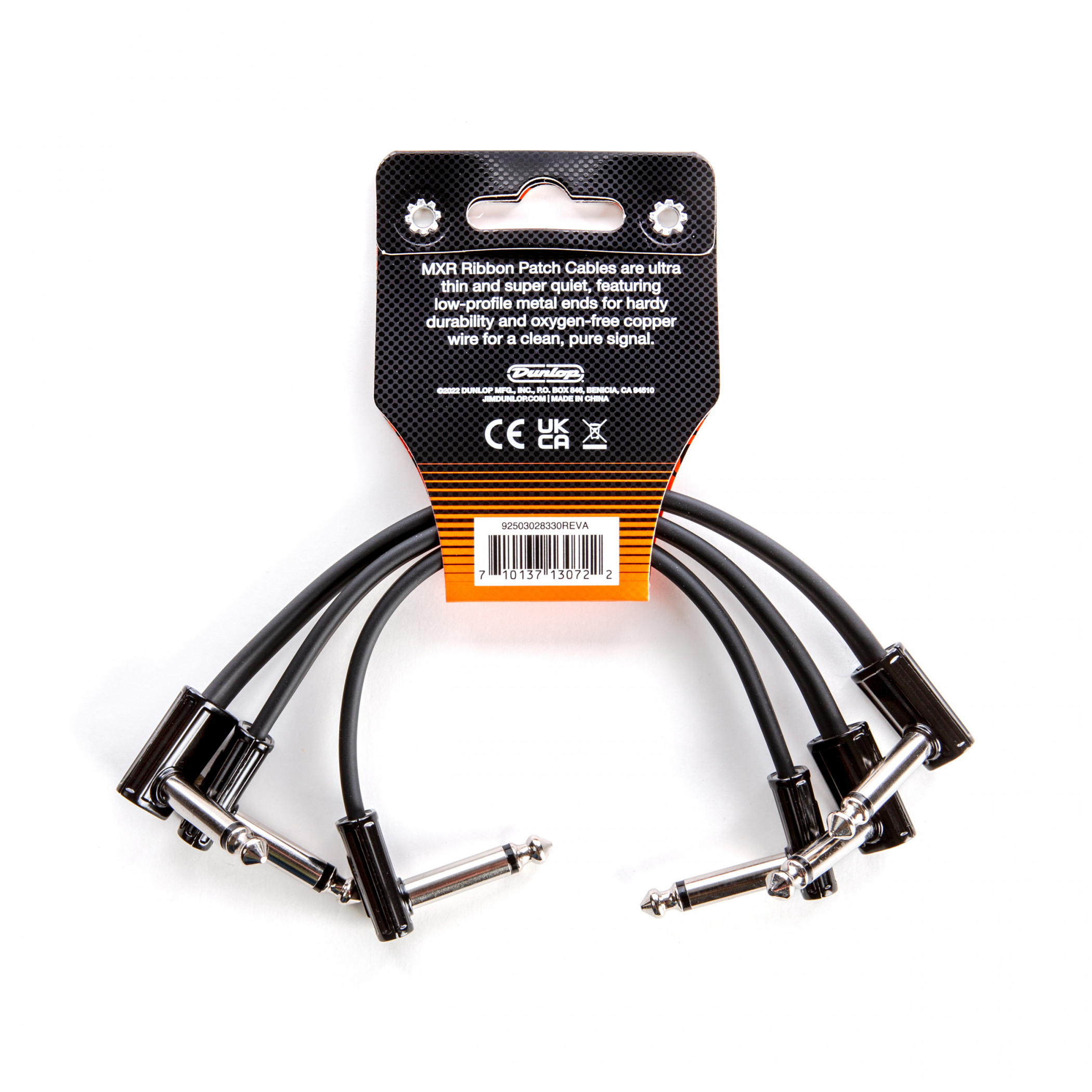 Galerijní obrázek č.2 do 1 m DUNLOP MXR RIBBON PATCH CABLE 0,15m - 3 PACK, propojovací kabel