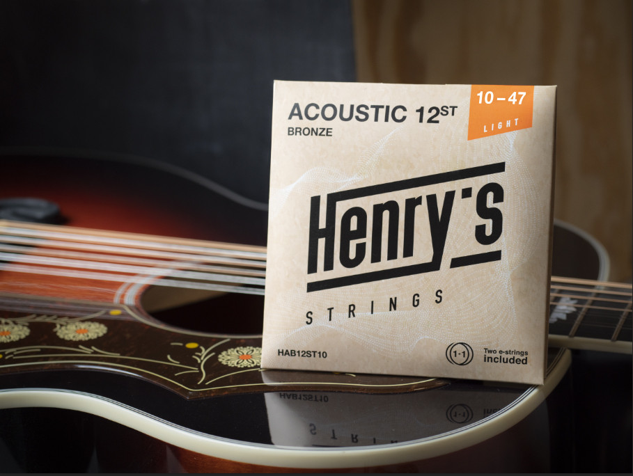 Galerijní obrázek č.1 Pro dvanáctistrunnou kytaru HENRY`S STRINGS HAB12ST10 Acoustic Bronze - 010“ - 047“