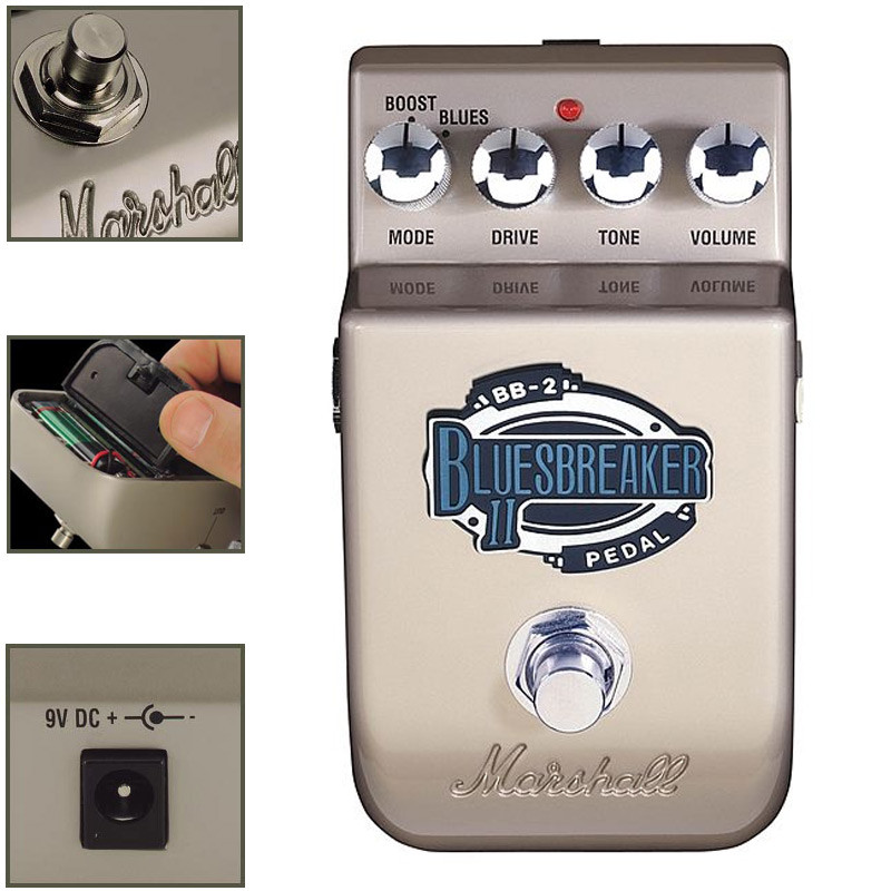 Galerijní obrázek č.1 Overdrive, distortion, fuzz, boost MARSHALL EFEKTOVÝ PEDÁL BLUESBR BB-2