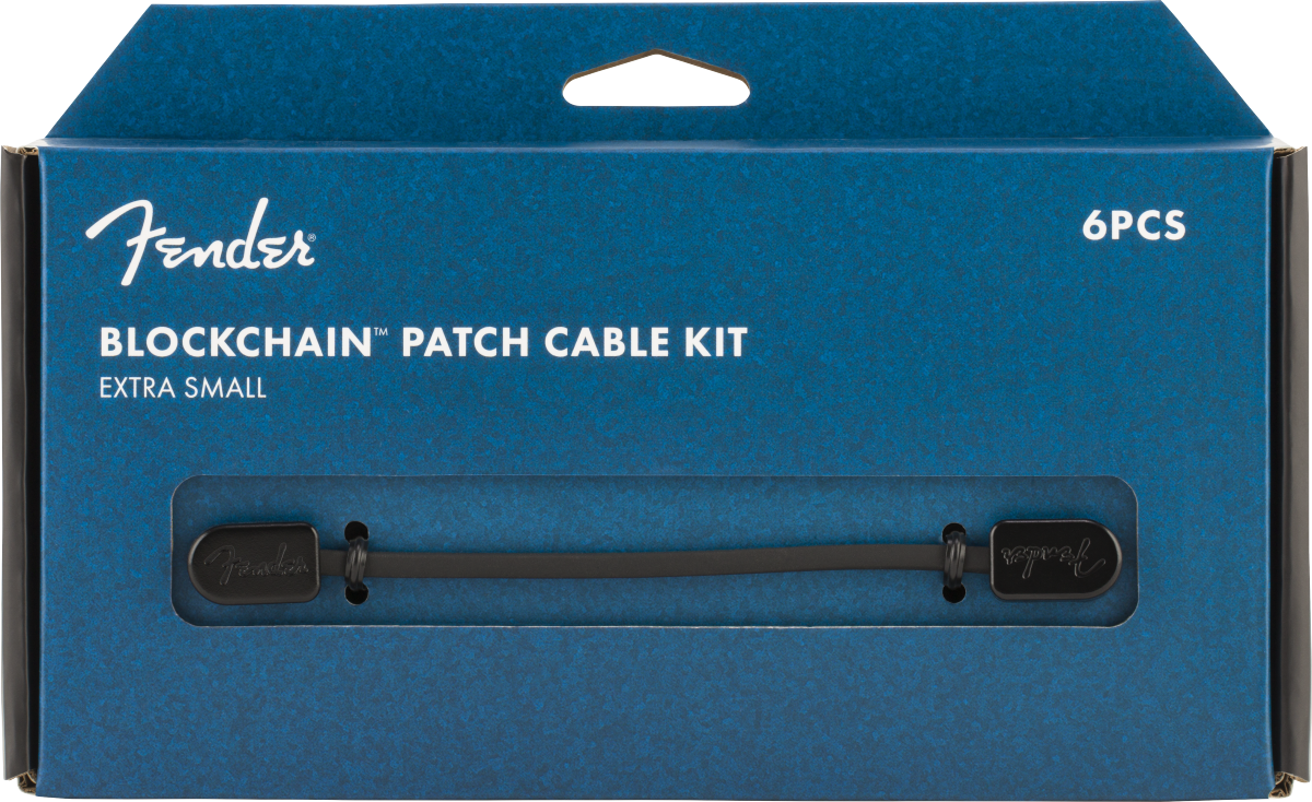 Hlavní obrázek do 1 m FENDER Blockchain Patch Cable Kit, Black, Extra Small
