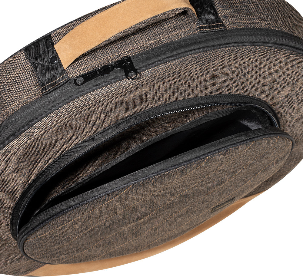 Galerijní obrázek č.3 Obaly na činely MEINL MCCB22MO Classic Woven Cymbal Bag 22” - Mocha Tweed