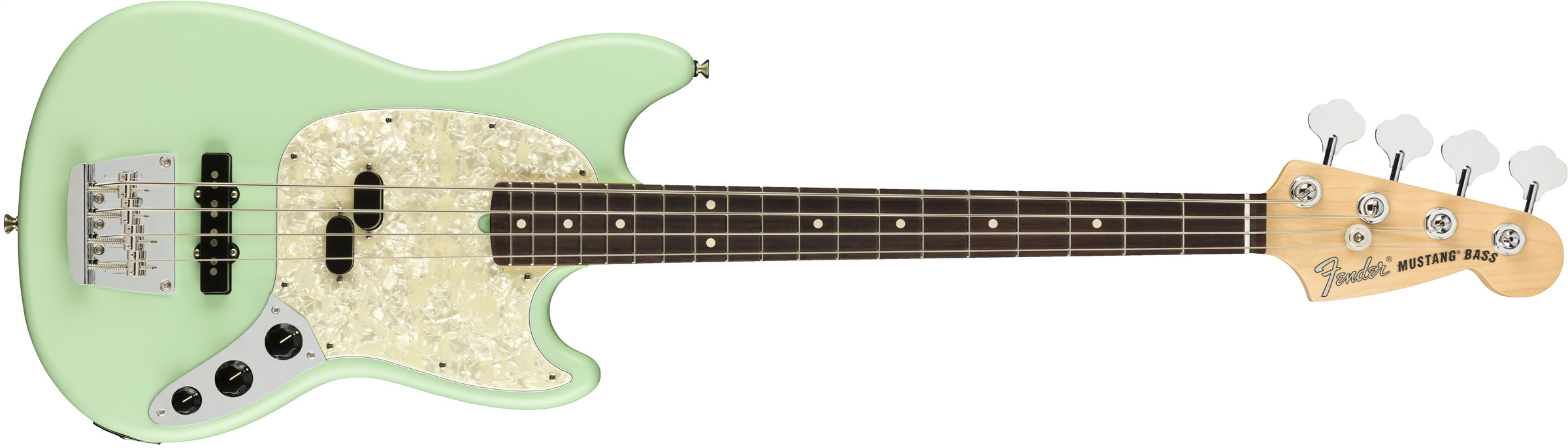 Hlavní obrázek Alternativní  FENDER American Performer Mustang Bass Satin Surf Green Rosewood