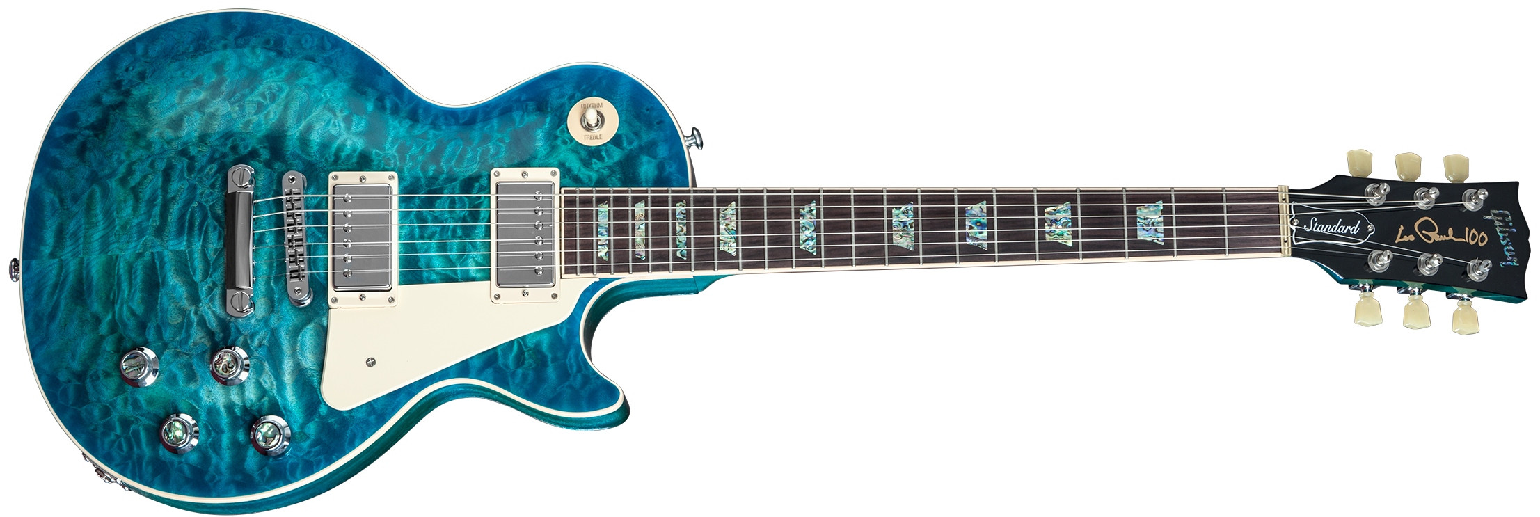 Hlavní obrázek Les Paul GIBSON Les Paul Standard Premium Quilt 2015, Rosewood Fingerboard - Ocean Water Perimeter