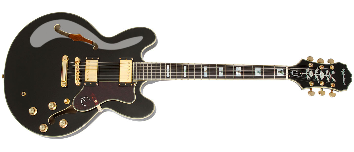 Hlavní obrázek Semiakustické a jazzové EPIPHONE Sheraton-II PRO Ebony