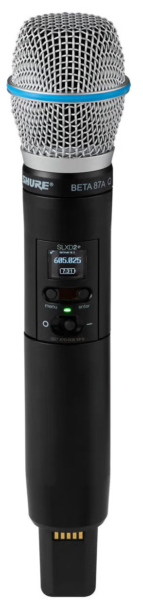 Galerijní obrázek č.2 S ručním mikrofonem SHURE SLXD24+E/B87A-G65