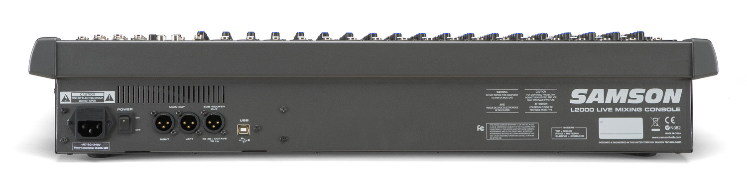 Galerijní obrázek č.3 Mixážní pulty s efektem SAMSON L2000