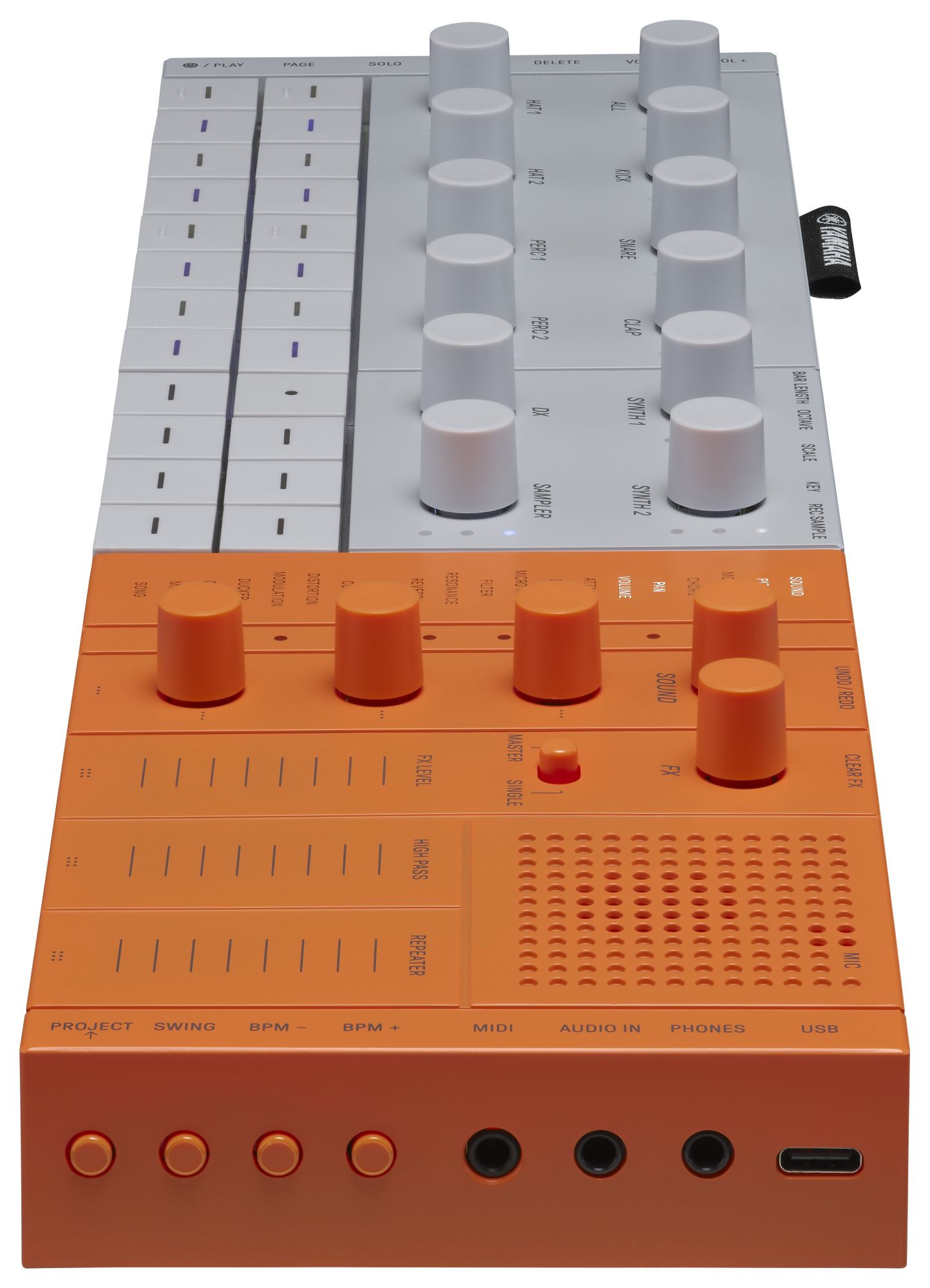 Galerijní obrázek č.7 Syntezátory, varhany, virtuální nástroje YAMAHA SEQTRAK - Orange