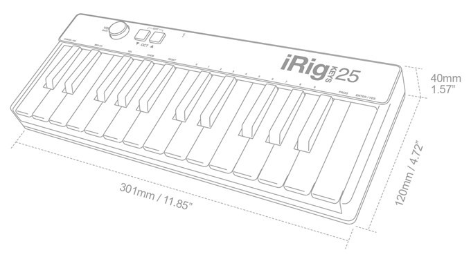Galerijní obrázek č.3 MIDI keyboardy IK MULTIMEDIA iRig Keys 25