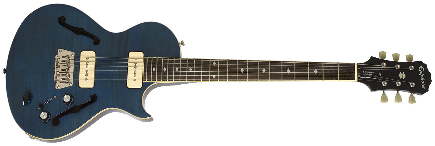 Hlavní obrázek Semiakustické a jazzové EPIPHONE Blueshawk Deluxe Midnight Sapphire