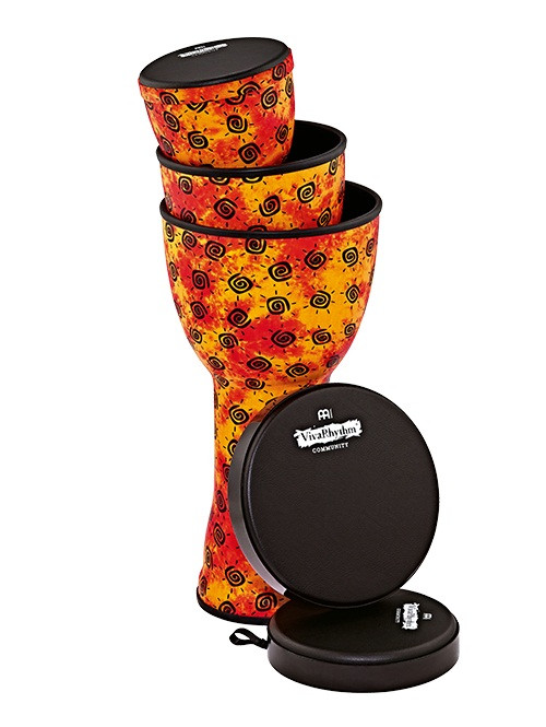 Hlavní obrázek Djembes MEINL VR-SDJSET-NH VivaRhythm Soft Sound Series 3-IN-1 Djembe Set