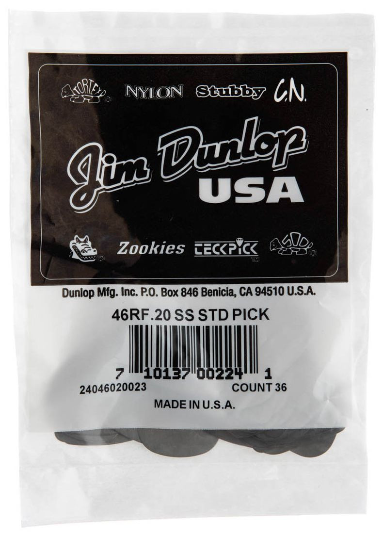 Galerijní obrázek č.2 Tvrdost do 2.0 DUNLOP Stainless Steel Standard Pick 0.20mm