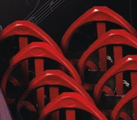 Galerijní obrázek č.2 Kazoo a další foukací nástroje GEWA Original Schwarz Brumle - velikost 8 - Matná Červená