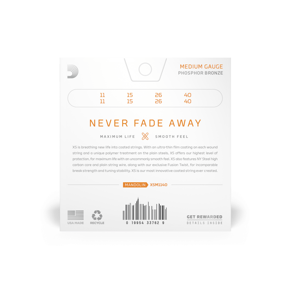 Galerijní obrázek č.1 Pro mandolíny D'ADDARIO XSM1140