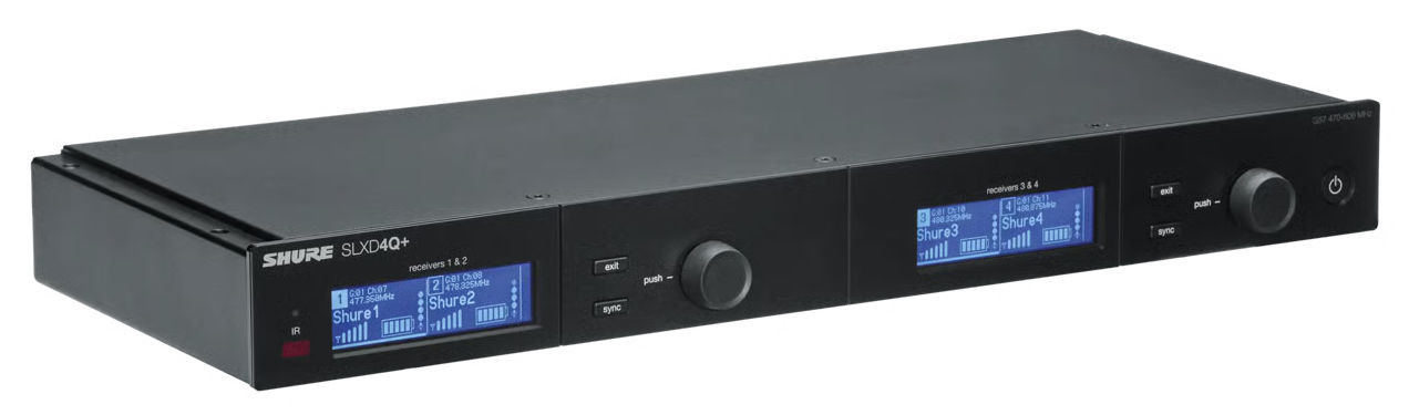 Galerijní obrázek č.2 Samostatné přijímače k bezdrátovým systémům SHURE SLXD4Q+E-G65