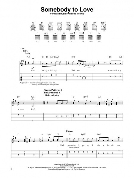 Galerijní obrázek č.2 Zpěvníky a učebnice PUBLIKACE Bohemian Rhapsody - Easy Guitar