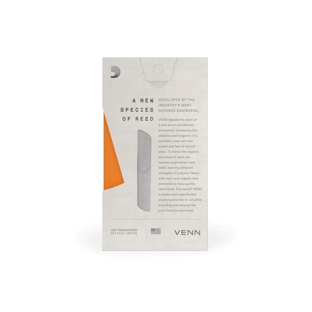 Galerijní obrázek č.2 Tenor saxofon D'ADDARIO VTS0140G2 VENN Gen. 2 - Tenor Saxophone Reed 4.0
