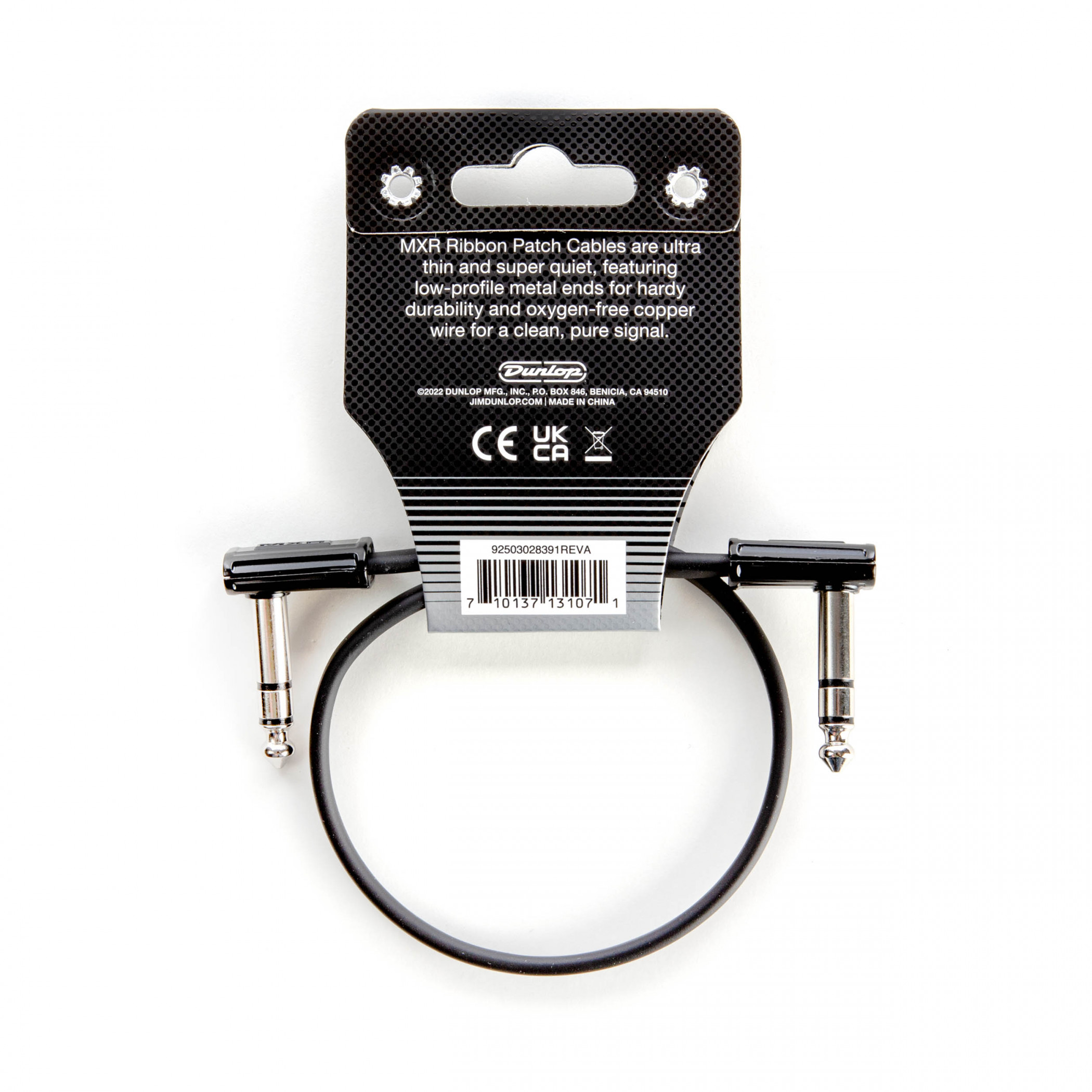 Galerijní obrázek č.2 do 1 m DUNLOP MXR TRS RIBBON PATCH CABLE 0,3m, propojovací kabel