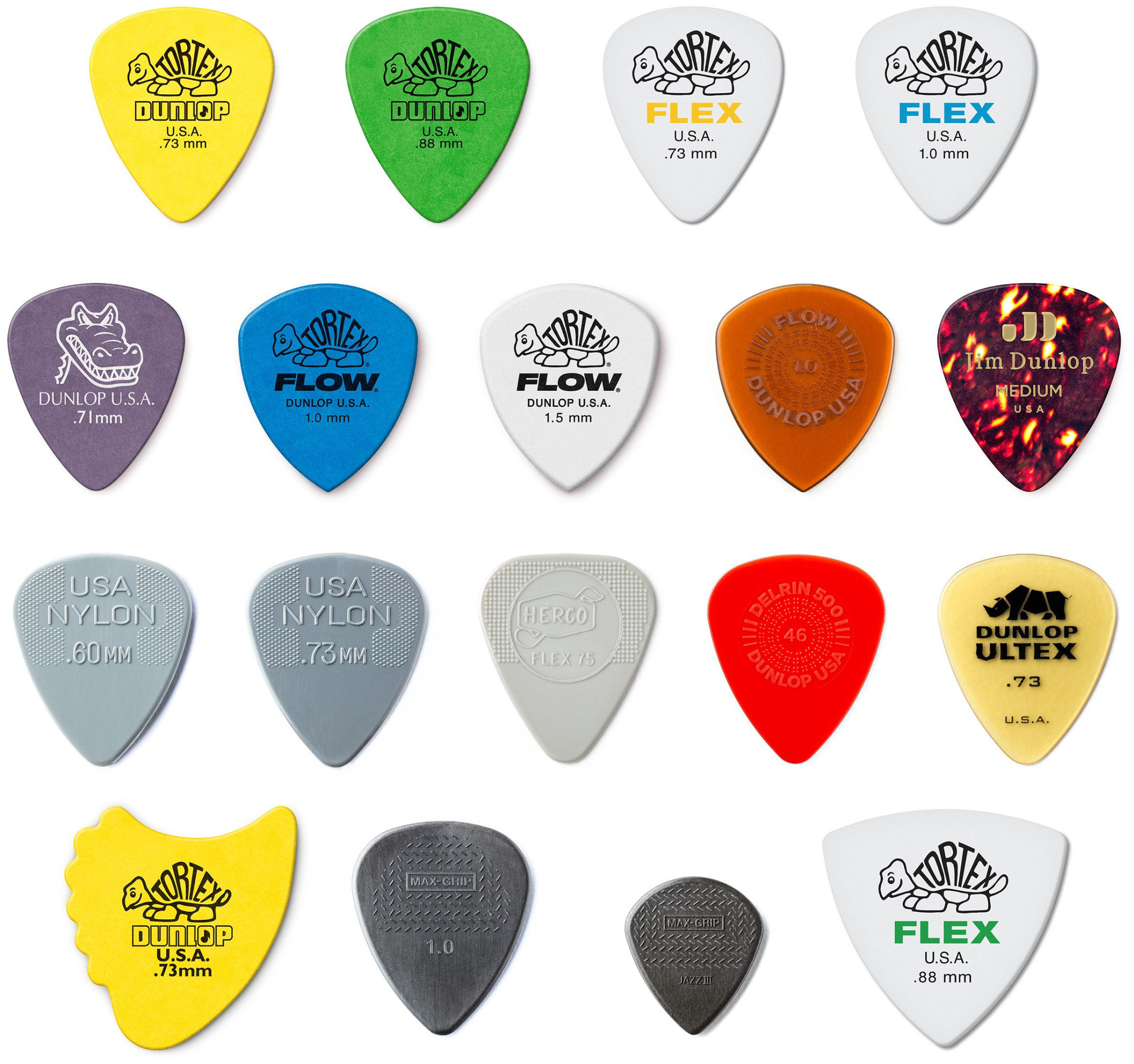 Galerijní obrázek č.1 Ostatní  DUNLOP Recording Pick Variety Pack - 18 pack