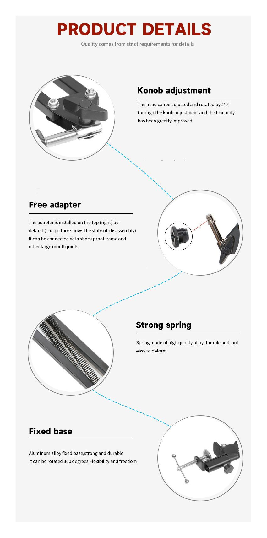 Galerijní obrázek č.9 Stolní mikrofonní ramena VELES-X BMBS