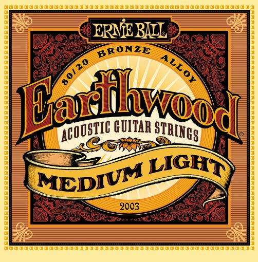 ERNIE BALL P02003 Earthwood 80/20 Bronze Medium Light - .012 - .054