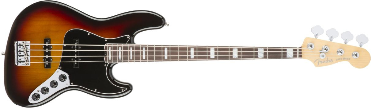 Hlavní obrázek JB modely FENDER American Elite Jazz Bass 3-Tone Sunburst Ebony