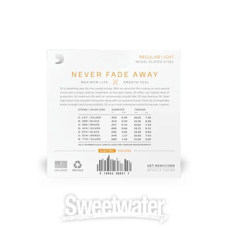 Galerijní obrázek č.1 Tvrdost .010 D'ADDARIO XSE1056