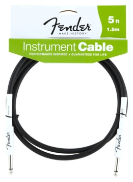 Hlavní obrázek 1-4m FENDER Performance Series Instrument Cable Black, 5 ft 1.5M