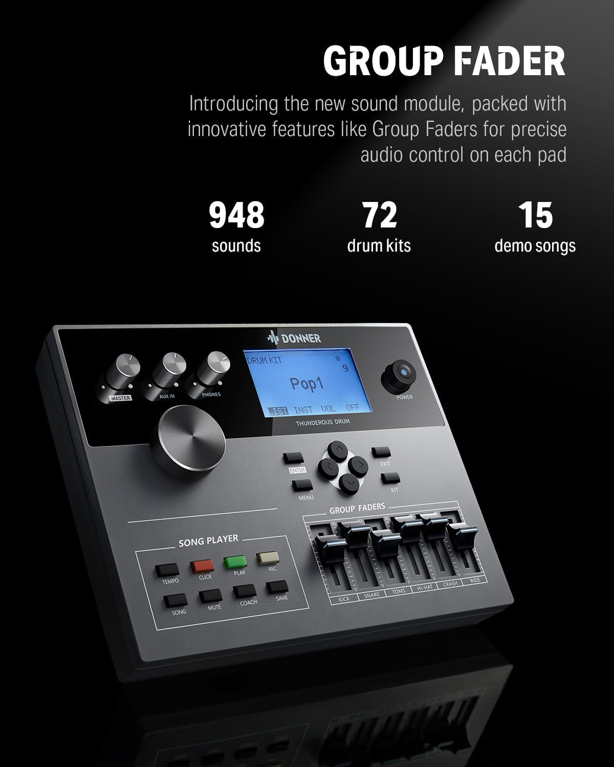 Galerijní obrázek č.4 Elektronické soupravy DONNER DED-500P