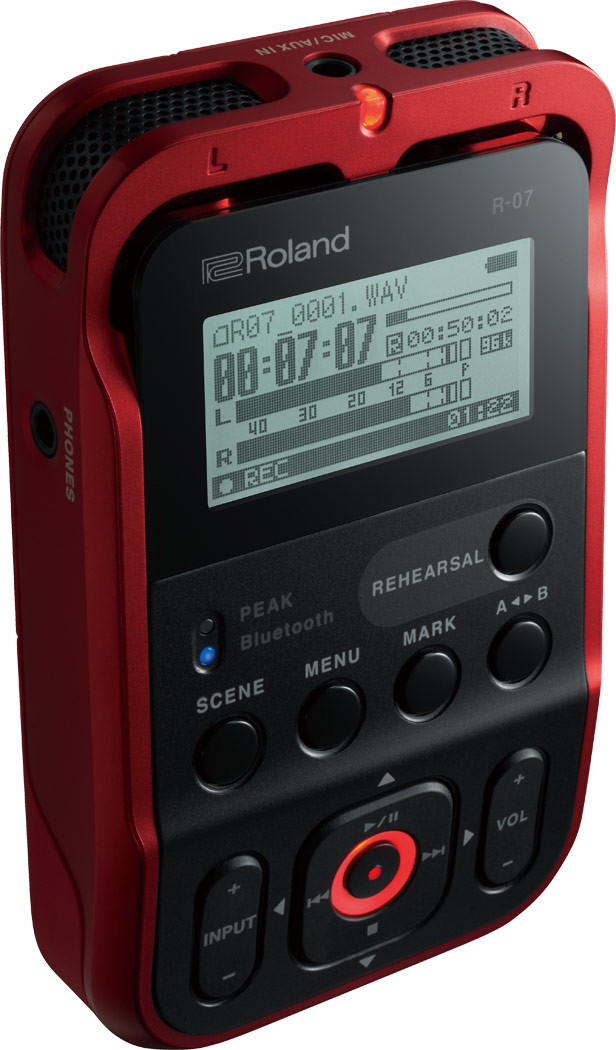 Hlavní obrázek Stereo rekordéry přenosné ROLAND R-07 Red