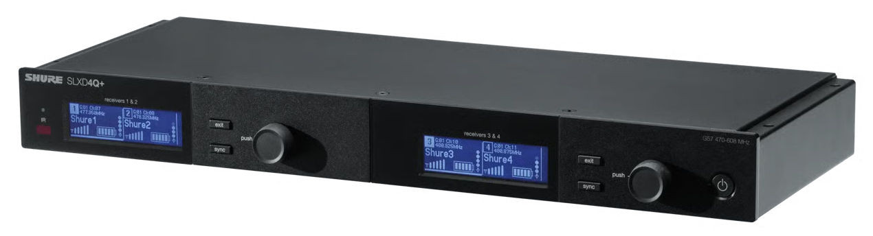 Galerijní obrázek č.3 Samostatné přijímače k bezdrátovým systémům SHURE SLXD4Q+E-G65