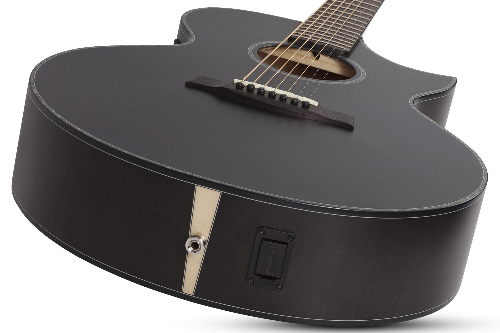Galerijní obrázek č.1 Jumbo SCHECTER Orleans Stage-7 Acoustic - Satin See Thru Black