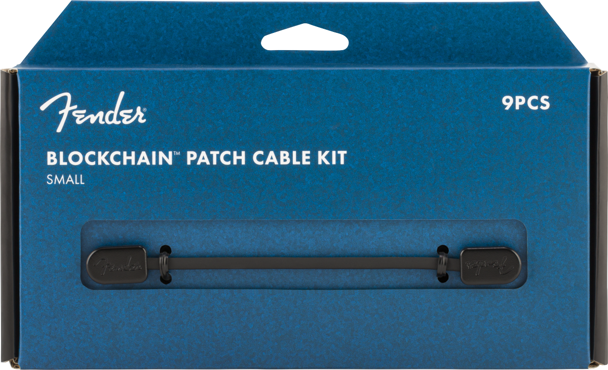 Hlavní obrázek do 1 m FENDER Blockchain Patch Cable Kit, Black, Small