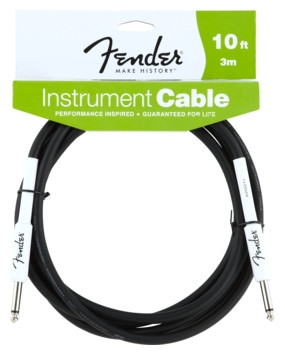Hlavní obrázek 1-4m FENDER Performance Series Instrument Cable Black, 10 ft 3M