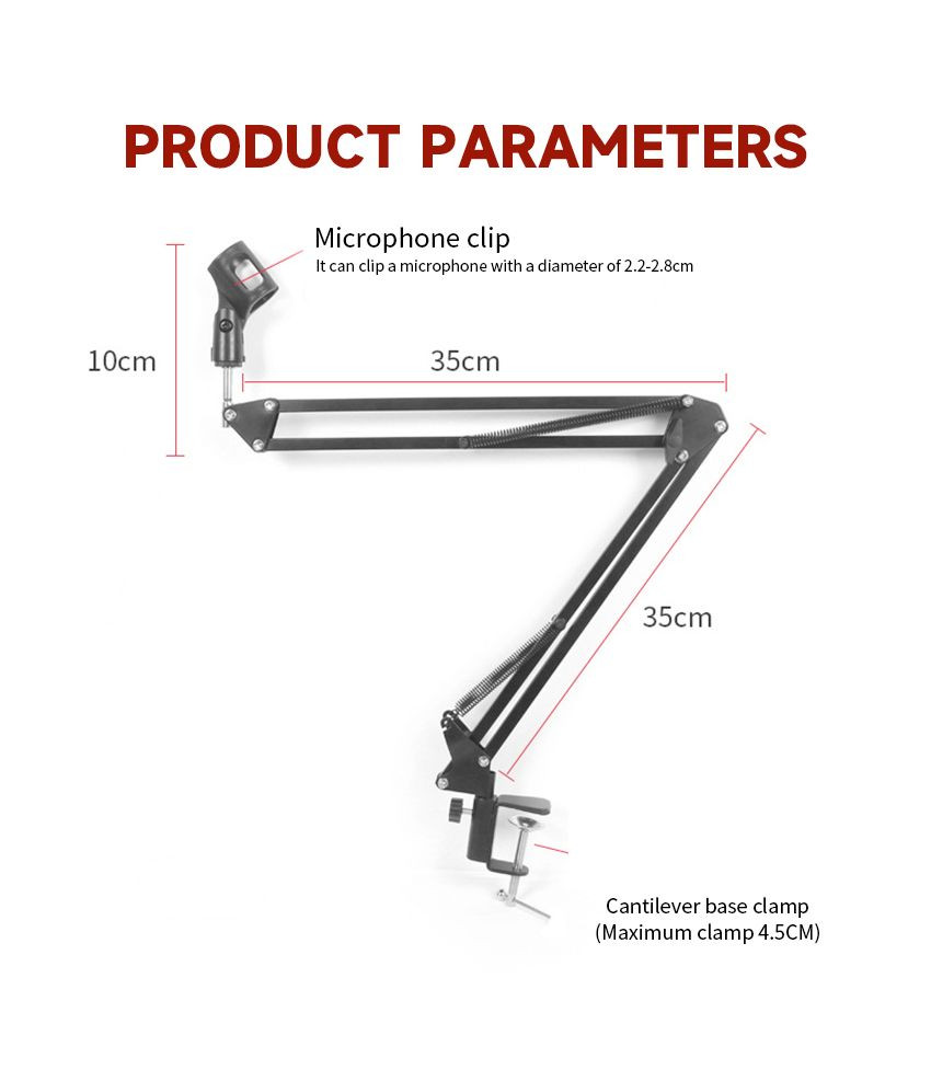 Galerijní obrázek č.11 Stolní mikrofonní ramena VELES-X BMBS