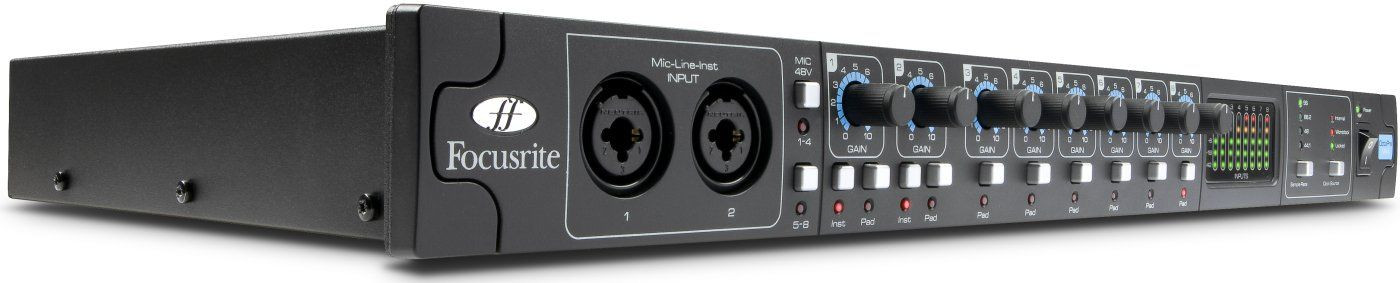 Galerijní obrázek č.1 Mikrofonní a linkové předzesilovače FOCUSRITE OctoPre Mk2
