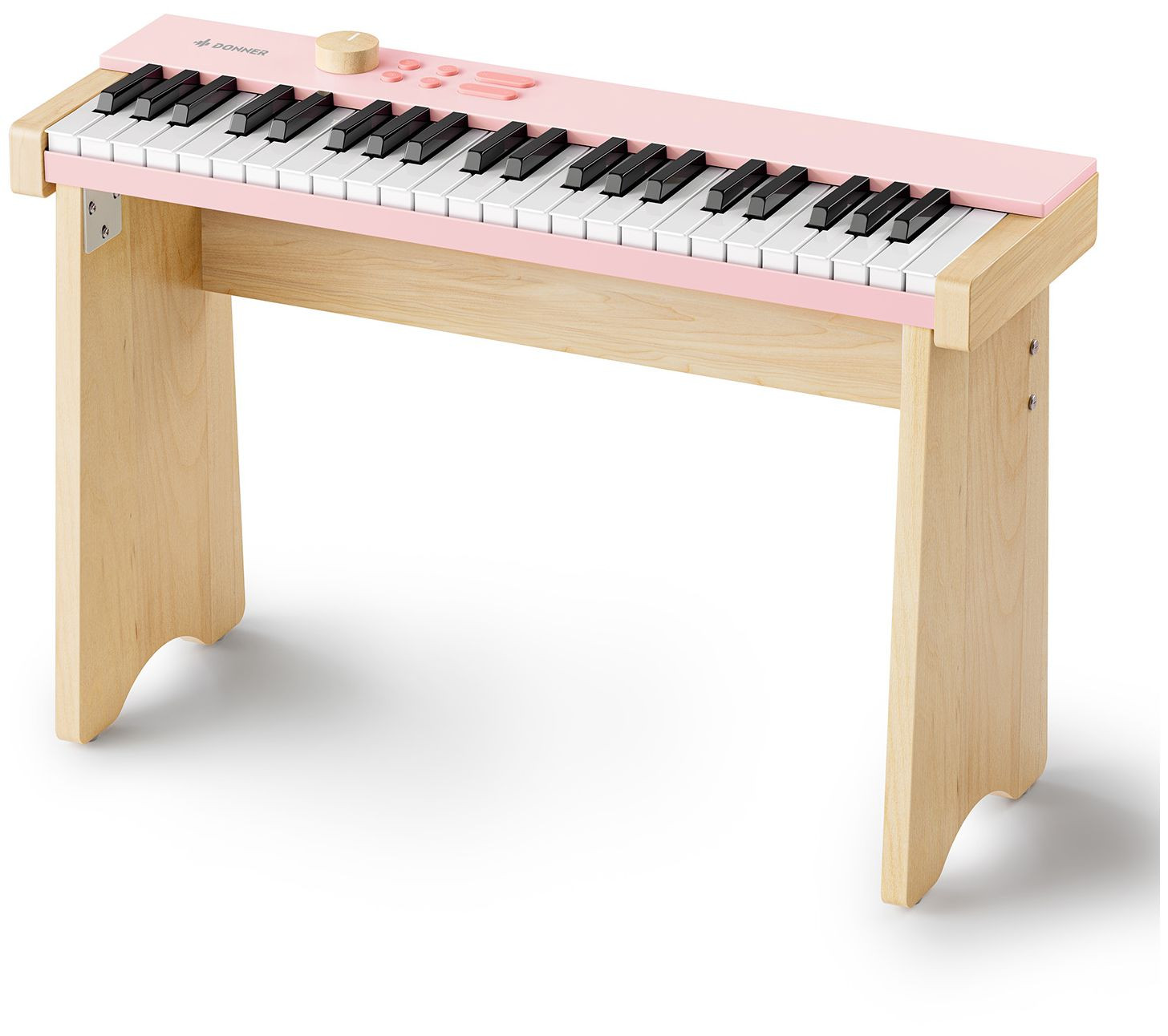 Hlavní obrázek Dětské keyboardy DONNER KIDO V-20 Mini Digital Keyboard 44 keys Light Pink wirh Stand