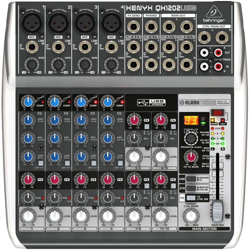 Hlavní obrázek Mixážní pulty s efektem BEHRINGER XENYX QX1202USB