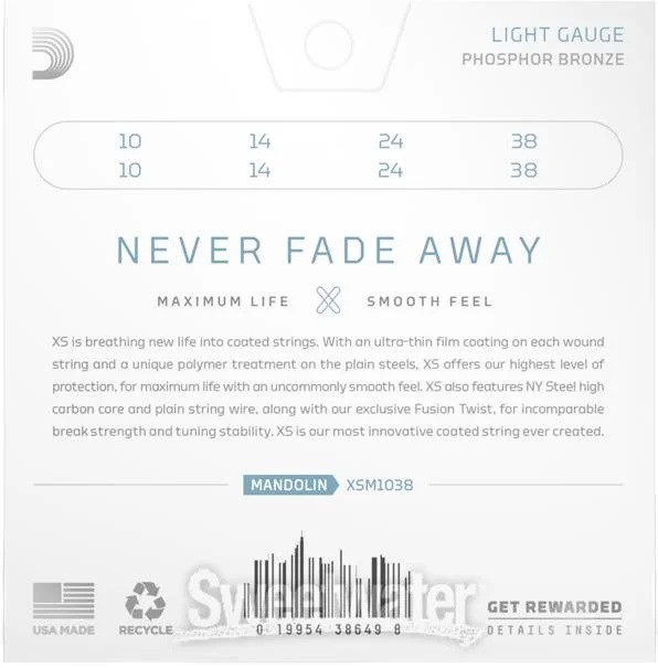 Galerijní obrázek č.1 Pro mandolíny D'ADDARIO XSM1038