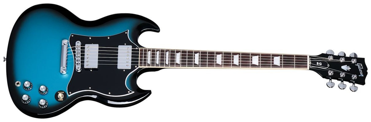Hlavní obrázek SG GIBSON SG Standard Blue - Pelham Blue Burst
