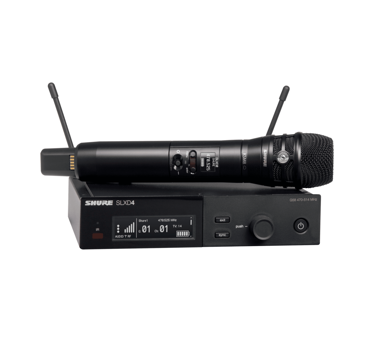 Hlavní obrázek S ručním mikrofonem SHURE SLXD24E/K8B-S50