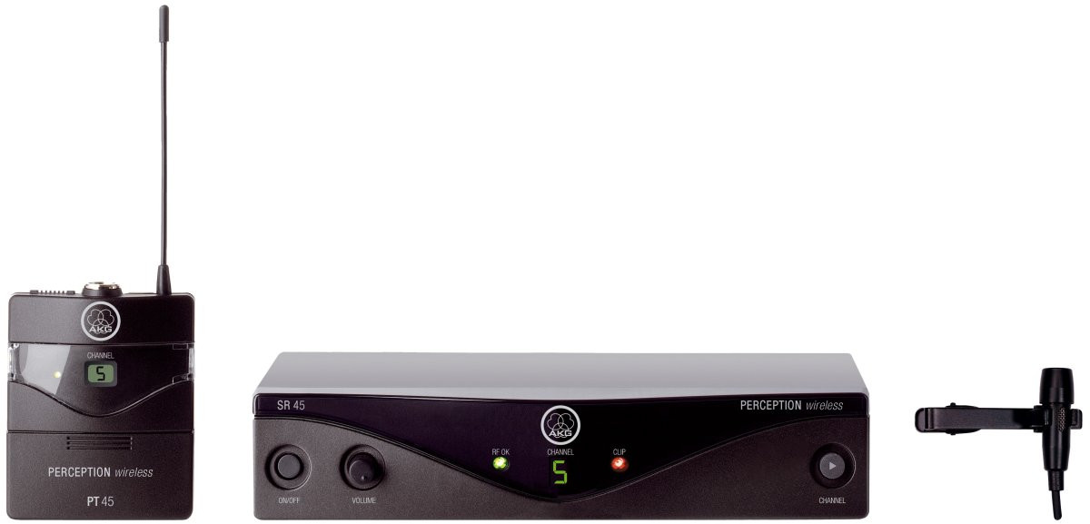 Hlavní obrázek S klopovým mikrofonem (lavalier) AKG Perception WMS45 Wireless Presenter Set - D