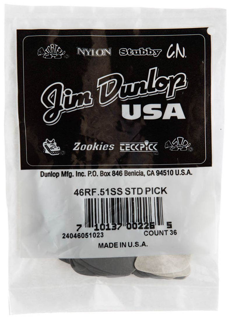 Galerijní obrázek č.2 Ostatní  DUNLOP Stainless Steel Standard Pick 0.51mm