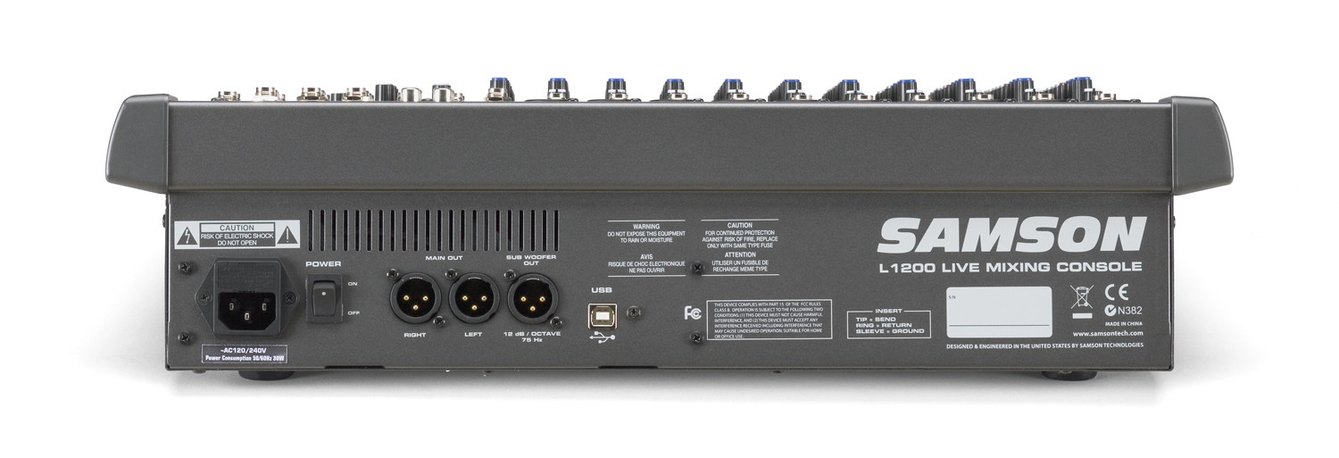 Galerijní obrázek č.3 Mixážní pulty s efektem SAMSON L1200