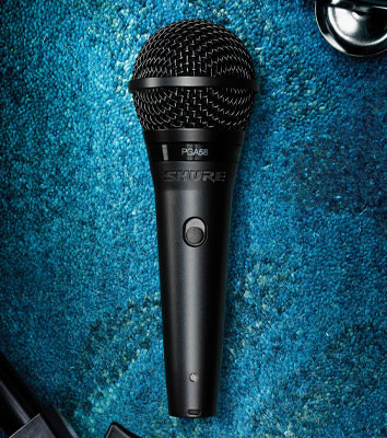 Galerijní obrázek č.2 Dynamické pódiové vokální mikrofony SHURE PGA58 BTS SET (PG ALTA)