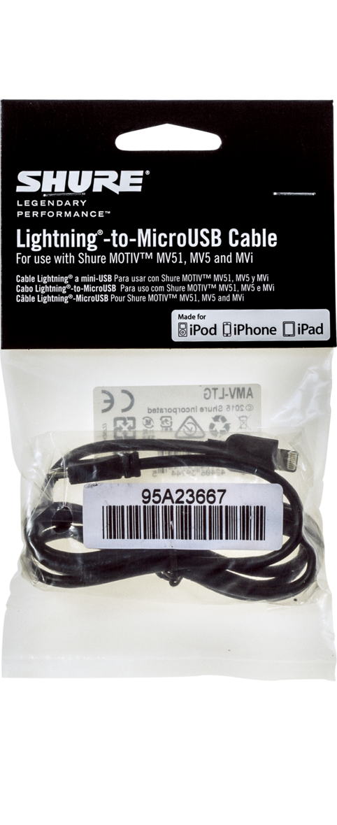 Hlavní obrázek USB kabely SHURE AMV-LTG