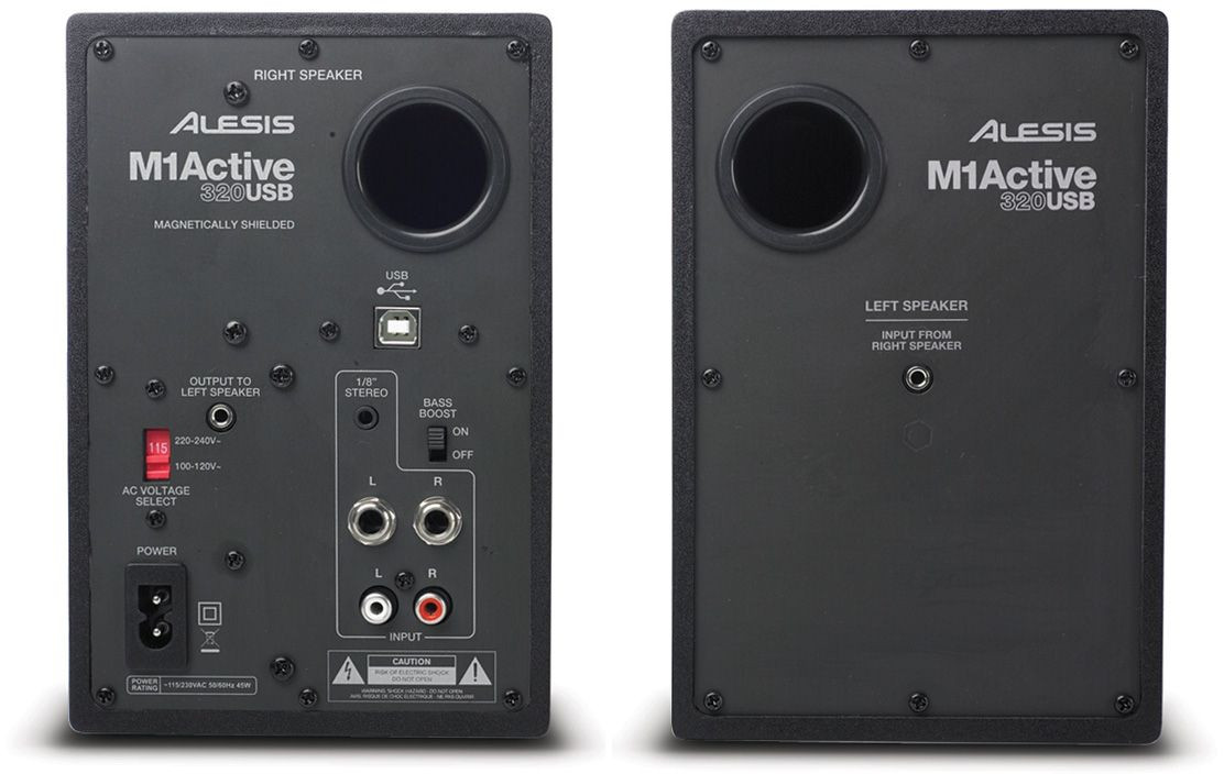 Galerijní obrázek č.1 Aktivní monitory s AES / SPDIF / USB digitálním vstupem ALESIS M1 Active 320 USB