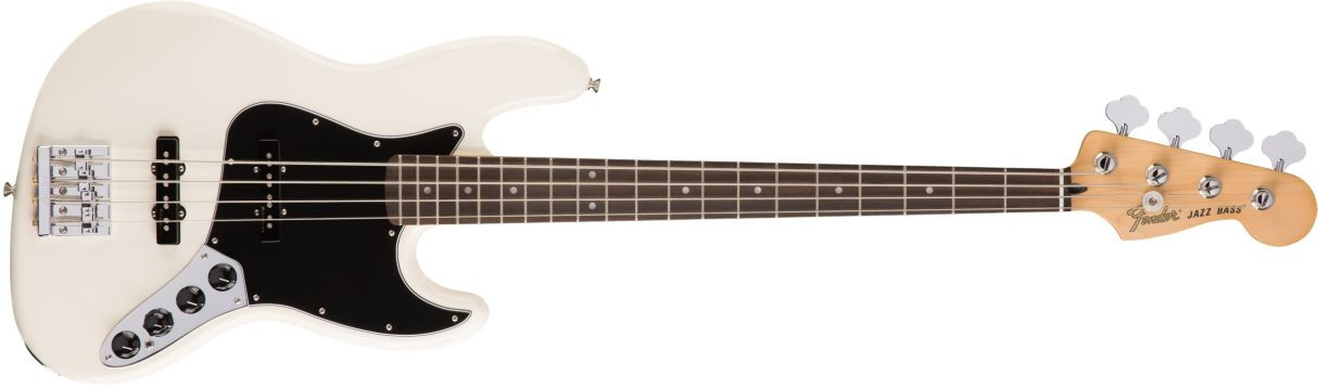 Hlavní obrázek JB modely FENDER Deluxe Active Jazz Bass Olympic White Rosewood